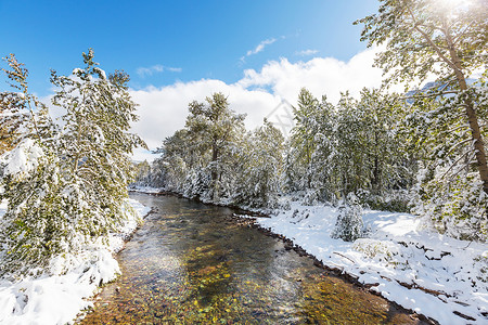 冬天的小溪图片
