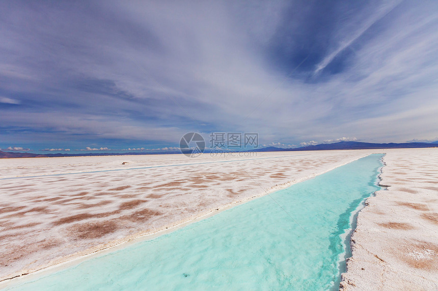 阿根廷的奥霍德尔马朱吉省的个盐沙漠图片