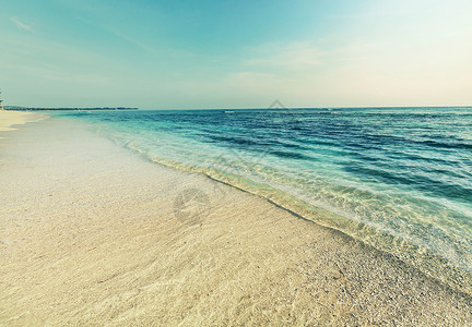 美丽的海洋海滩,Instagram过滤器图片