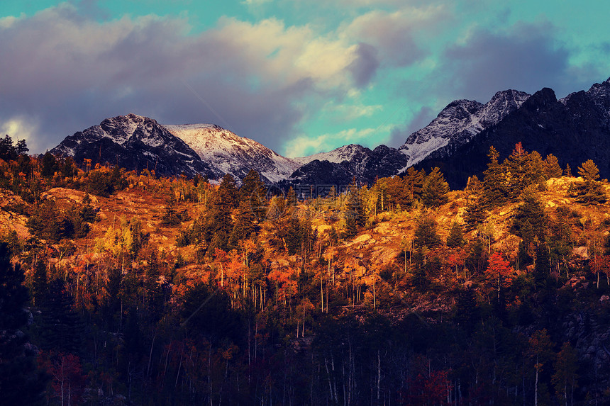 科罗拉多山的秋天图片