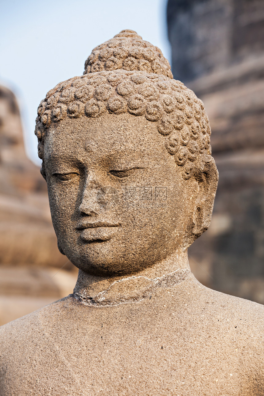 印度尼西亚爪哇岛Borobudur寺佛像图片