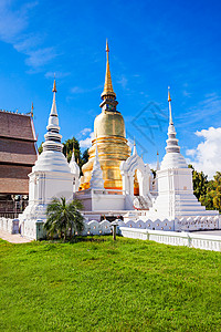 朗木寺渡山道克寺泰国的座皇家寺庙背景