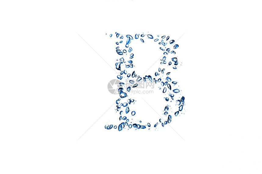 小泡泡水的字母b图片