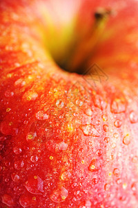 成熟美味的红苹果分离白色图片