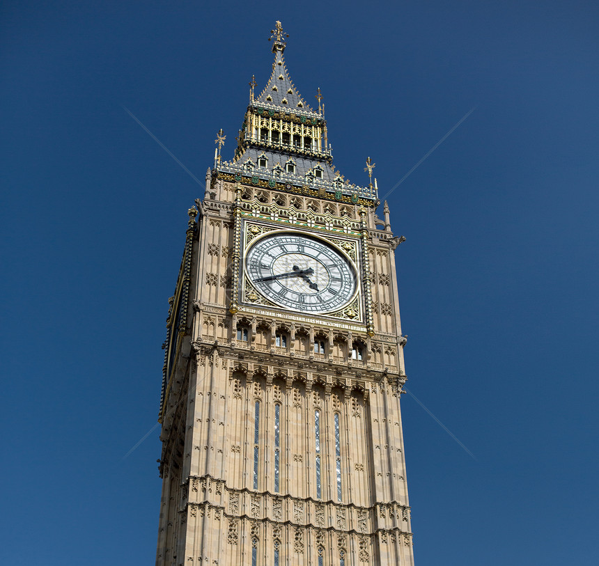 英国,伦敦大本钟,伦敦议会大厦的大钟楼及其钟图片