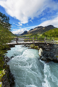 挪威的河流自然塞尔瓦高清图片