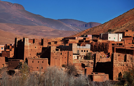 摩洛哥AitBenhaddou的Kasbah高清图片