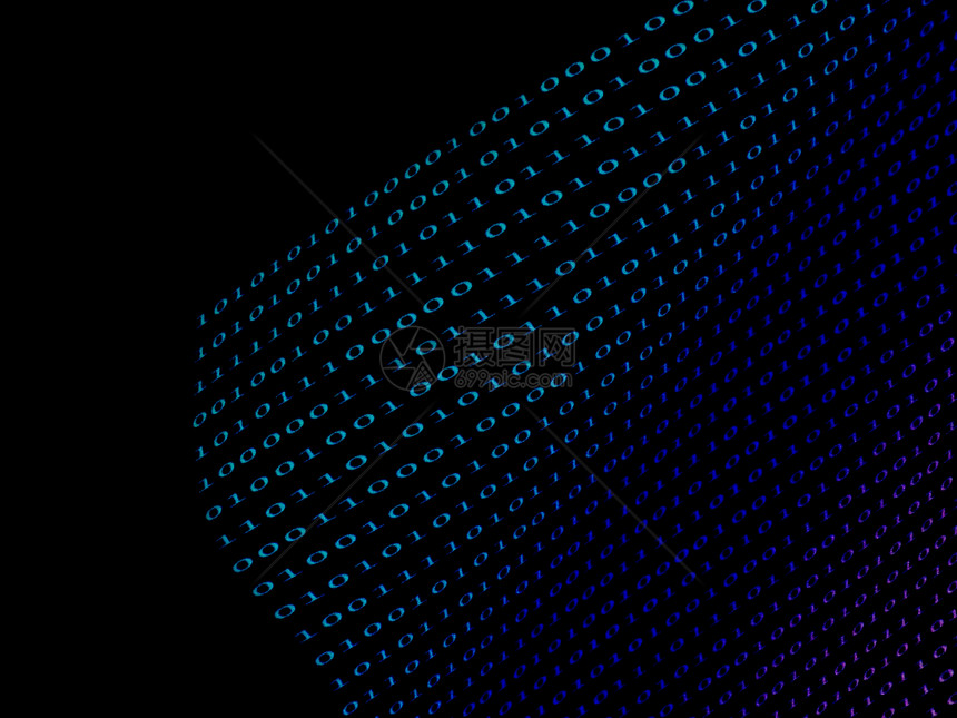 黑色背景上的黑色进制数图片