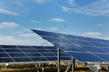 太阳能电池板可再生生态能源领域背景图片