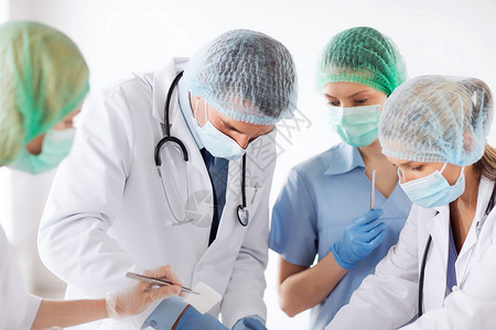 医疗保健医疗轻的医生群体手术图片