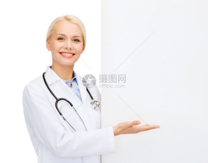 保健,广告医学微笑的女医生图片