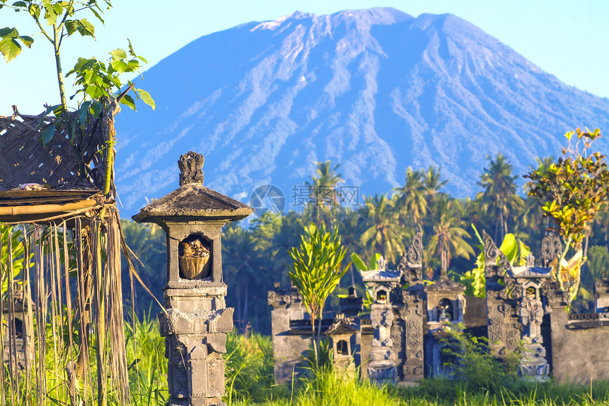 山阿贡巴利岛的照片印度尼西亚图片