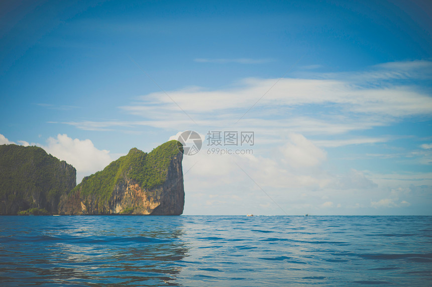 泰国的KohPhiPhi热带景观图片