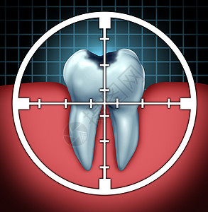 牙齿窝沟封闭将蛀牙牙齿空洞的封闭符号,并以目标图标为目标,将口腔疾病骨解剖的保健,治疗牙科治疗细菌酸引的腐烂腐烂的方背景
