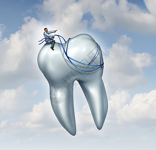 牙医的建议,牙科保健牙齿检查的医疗与医生统的骑吉格个人的牙齿与线,比喻牙科成功背景图片