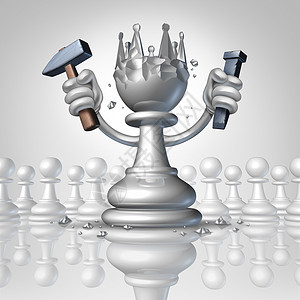 强化发展观念用国际象棋典当改变个人成长观念的力量,用凿子他的身体上雕刻个国王的王冠,控制你命运的商业,并比喻领导成功背景