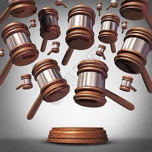 集体诉讼诉讼个原告群体,由许多法官的木槌图标社会诉讼的法律立法的象征图片