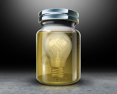 保留创意,并保留知识产权符号个灯泡个罐子与防腐剂甲醛三维插图图片