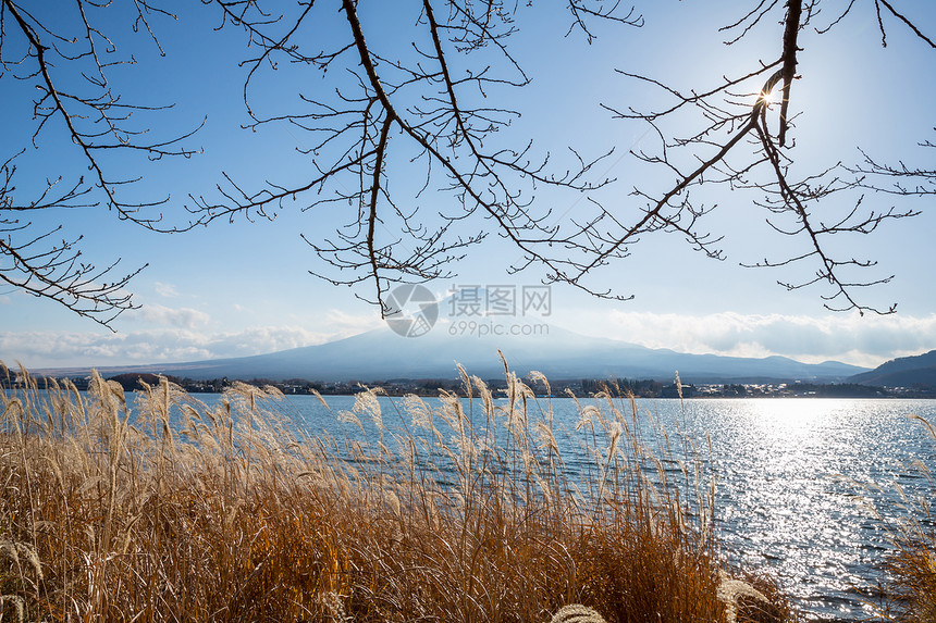 富士山富士山,来自日本山梨县Kawaguchigo湖图片