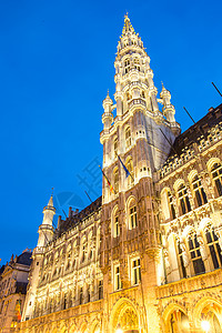 布鲁塞尔,比利时黄昏比利时的高清图片素材