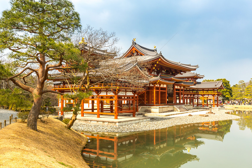 日本京都市Uji镇的Byodoin寺图片