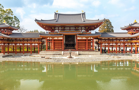 日本京都市Uji镇的Byodoin寺图片