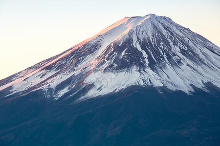 富士山冬季日出背景图片