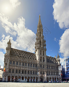 比利时布鲁塞尔的大地方著名的高清图片素材
