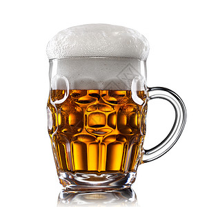 啤酒用璃隔离白色上图片