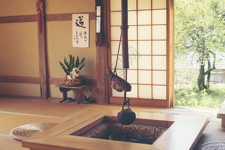 古老的日本茶馆图片