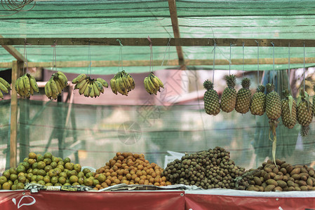 老挝的水果摊图片