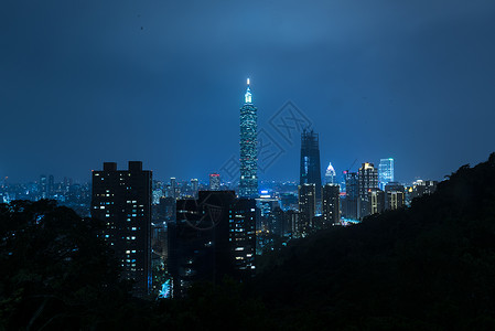台北101台湾天际线高清图片