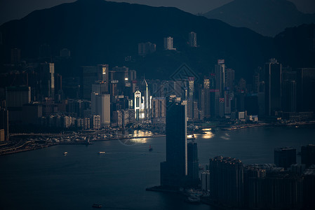 香港维多利亚港景观,香港城市景观大都市高清图片素材