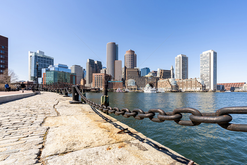 波士顿市中心天际线建设城市景观波士顿市,马里兰州,美国图片