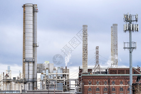 美国费城烟囱发电厂能源公司图片