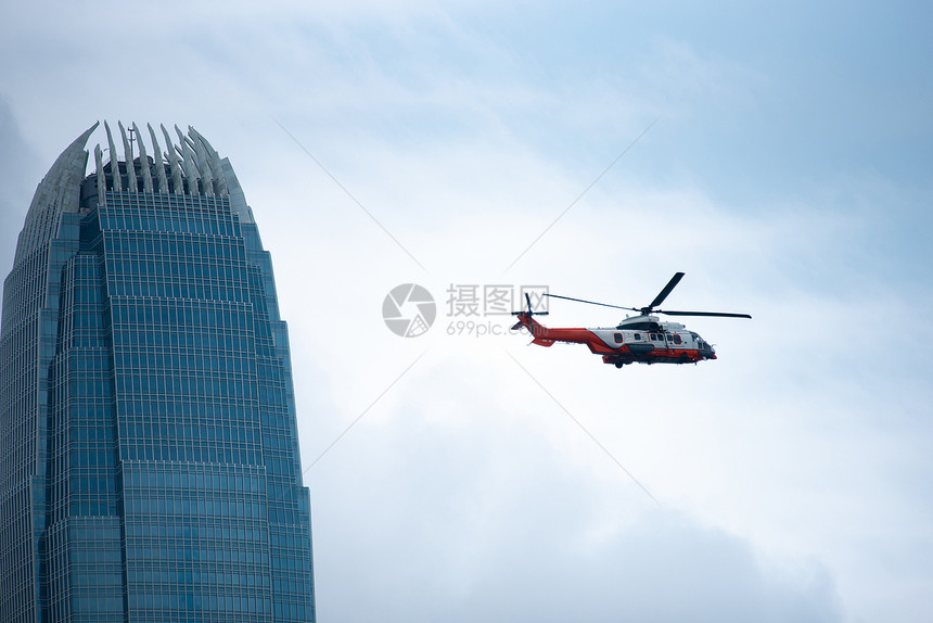 下香港建造摩天大楼图片