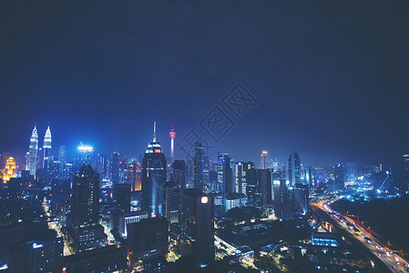 吉隆坡市中心天际线现代的高清图片素材