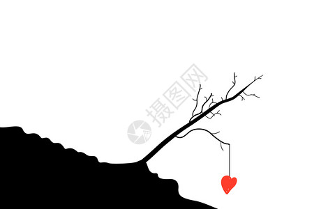 血液心脏滴树上矢量插图高清图片