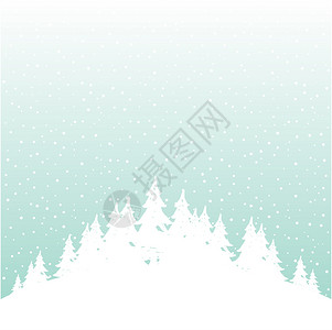 诞节冬天的背景矢量插图图片