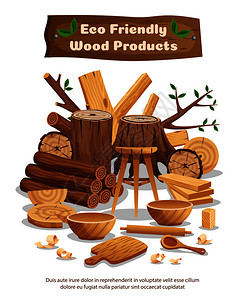 木材工业生产海报图片