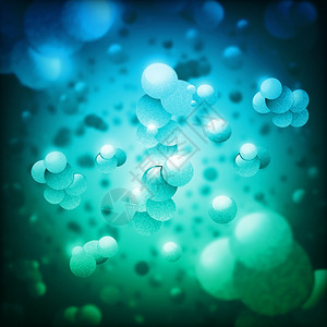 超级细菌的现实背景超级细菌现实背景与收集合的圆形虫子矢量插图图片