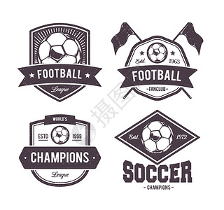 足球身份品牌标志模板足球身份品牌标志模板矢量图片