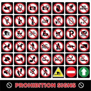 禁止交通标志背景图片
