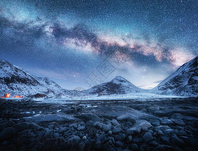 比利茨基星星天空斯堪的纳维亚高清图片