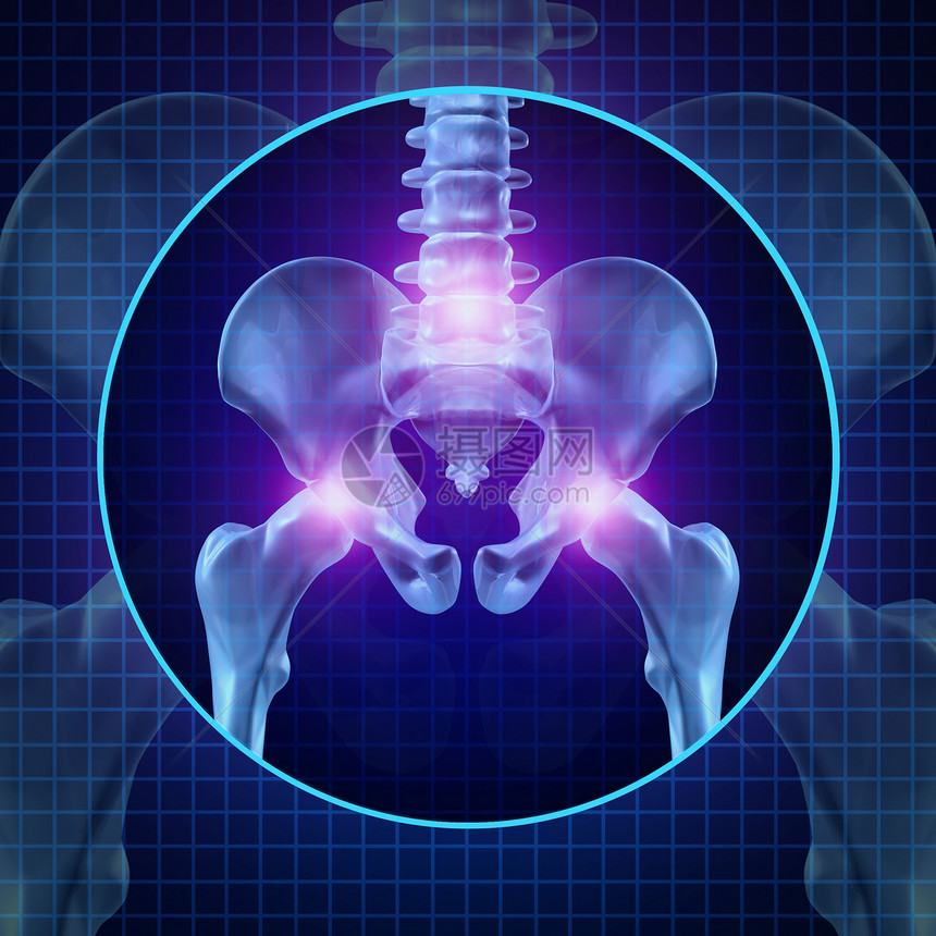 脊椎和的骨骼显示发光亮的脊椎和柱作为外科和治疗的医保健概念图片