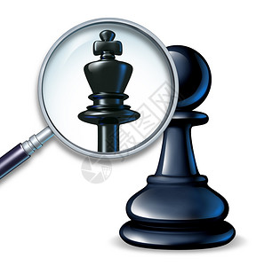未来领袖商业概念一个象棋子王室成员高清图片素材