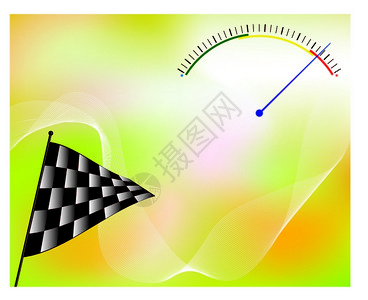 汽车脉速表运动背景设计图插画