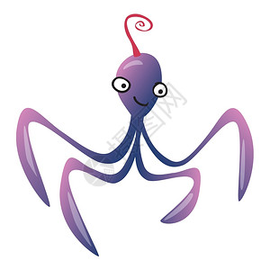 一只有趣的章鱼小怪兽图片