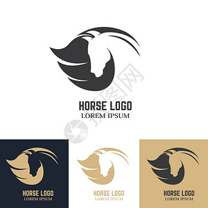 马头图标logo背景图片