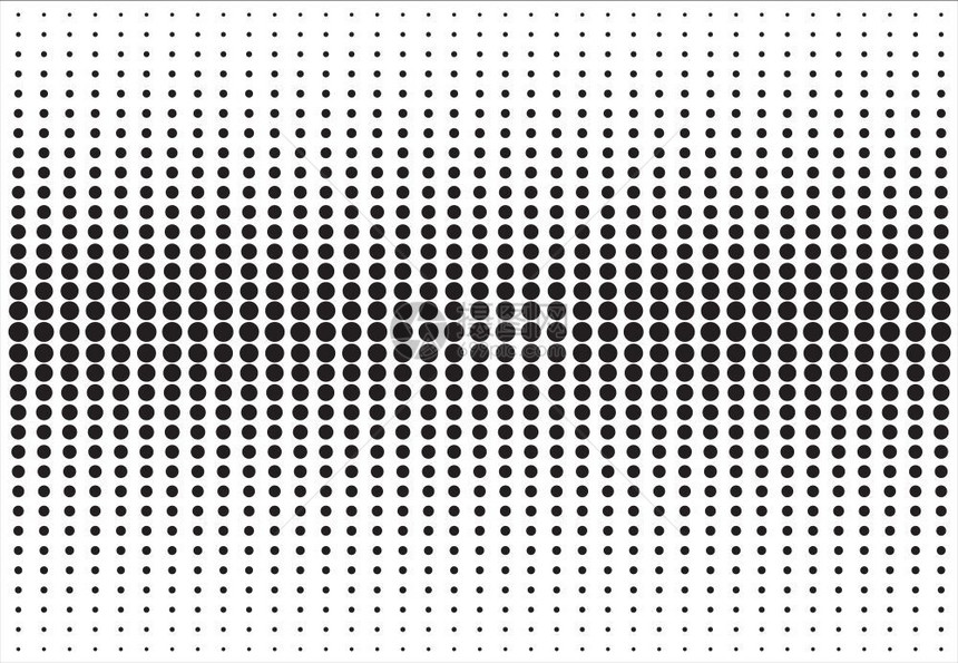 抽象黑白半调色素纹理图案模式矢量图片
